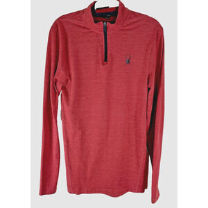 Spyder Active Quarter Zip Pullover Shirt Mens Size Small Coral